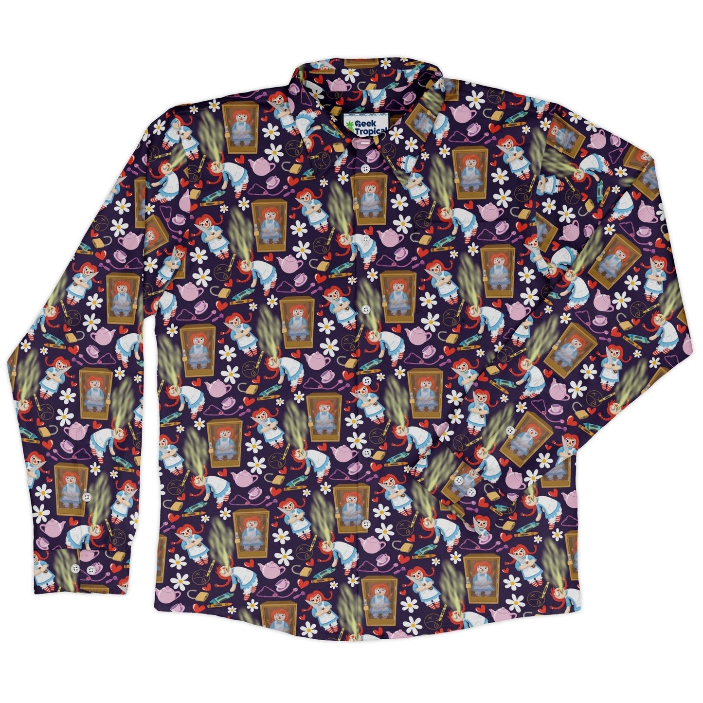 Annabelle Doll Long Sleeve Button Up Shirt