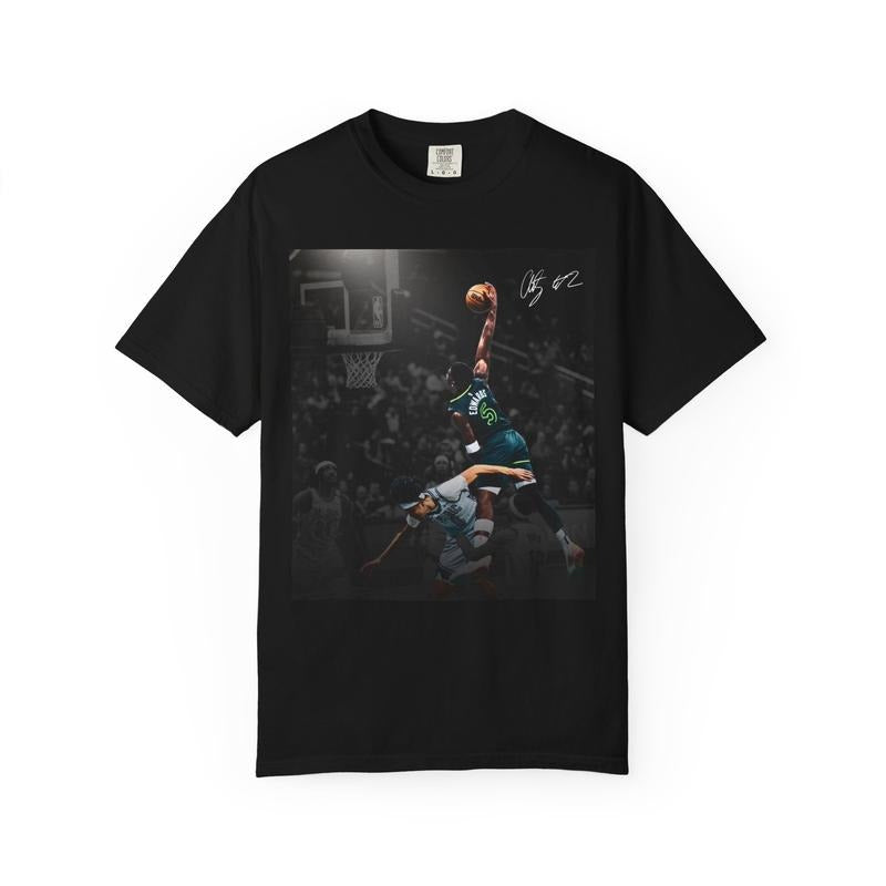 Ant.hony Edw.ards Poster Dunk T-Shirt, Basketball Vibes, Sports Fans, Streetwear, 100% Cotton Unisex Shirt, Gift For Fan