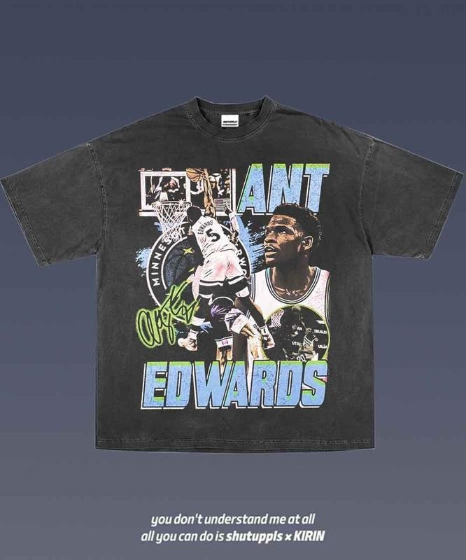 Anthony Edwards Tee | Vintage Tee Graphic T-Shirt Sweatshirt Hoodie | Sport Tee - Gift For Fan 1.29