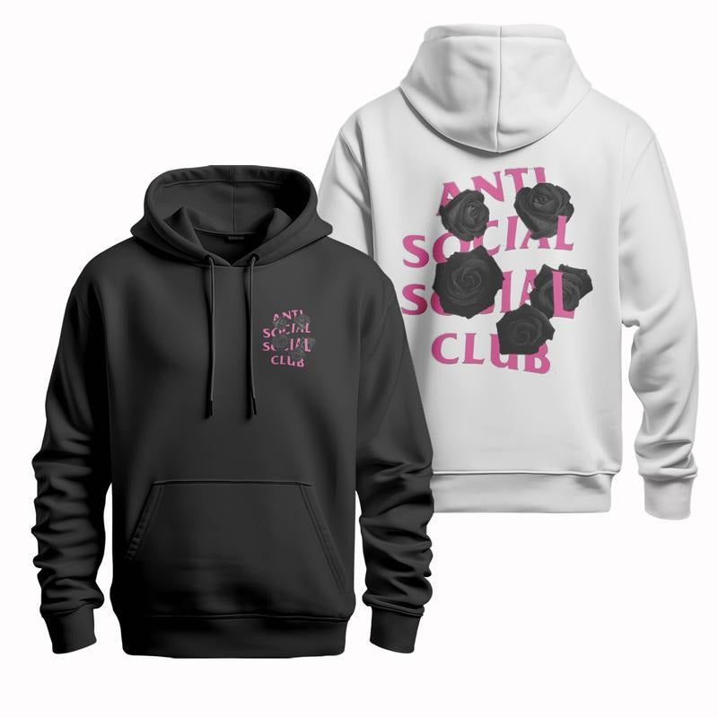 Anti - Social Club Inspired Apparel Set: T - shirt, Sweatshirt & Hoodie for American Streetwear Lovers