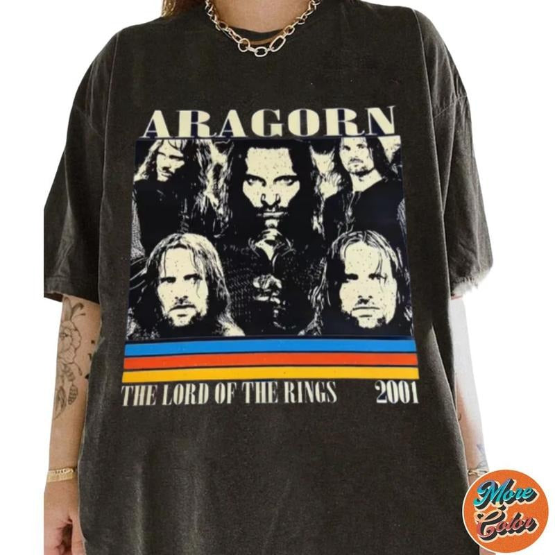 Aragorn The Lord Of The Ring Movie Shirts, Cotton Unisex T-Shirt, Crew Neck, Size S- 3XL, Menswear Top, Womenswear Top Underwear Streetwear