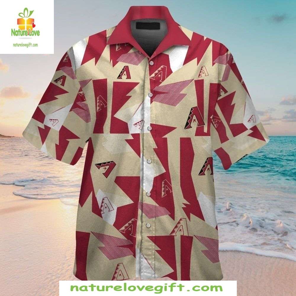 Arizona Diamondbacks Hawaiian Shirt Desert Camo Baseball Aloha Shirt
