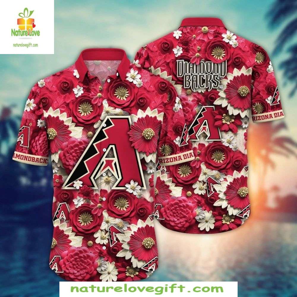 Arizona Diamondbacks Hawaiian Shirt Retro MLB Baseball Apparel
