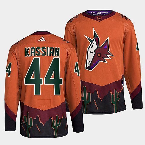 Arizona Coyotes #44 zack-kassian-orange-2022reverse-retro-2.0-authentic-primegreen-jersey
