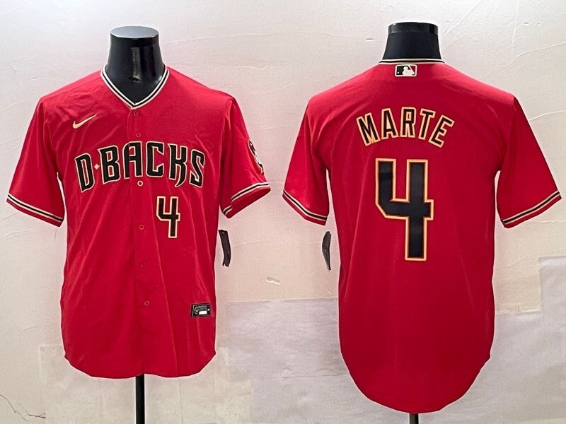 Arizona Diamondbacks #4 Ketel Marte Diamondbacks Adult Style 1