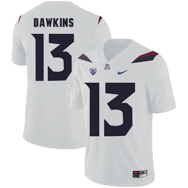 Arizona Wildcats Brandon Dawkins 13 White