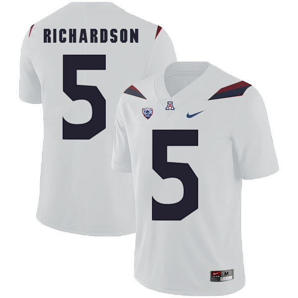 Arizona Wildcats Shaquille Richardson 5 White
