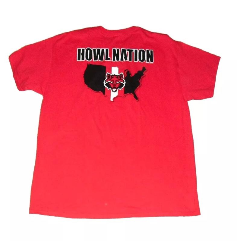Arkansas State Red Wolves Howl Nation NcaaUnisex T-shirt Sweatshirt Hoodie 15 | InkThreadWorks.com