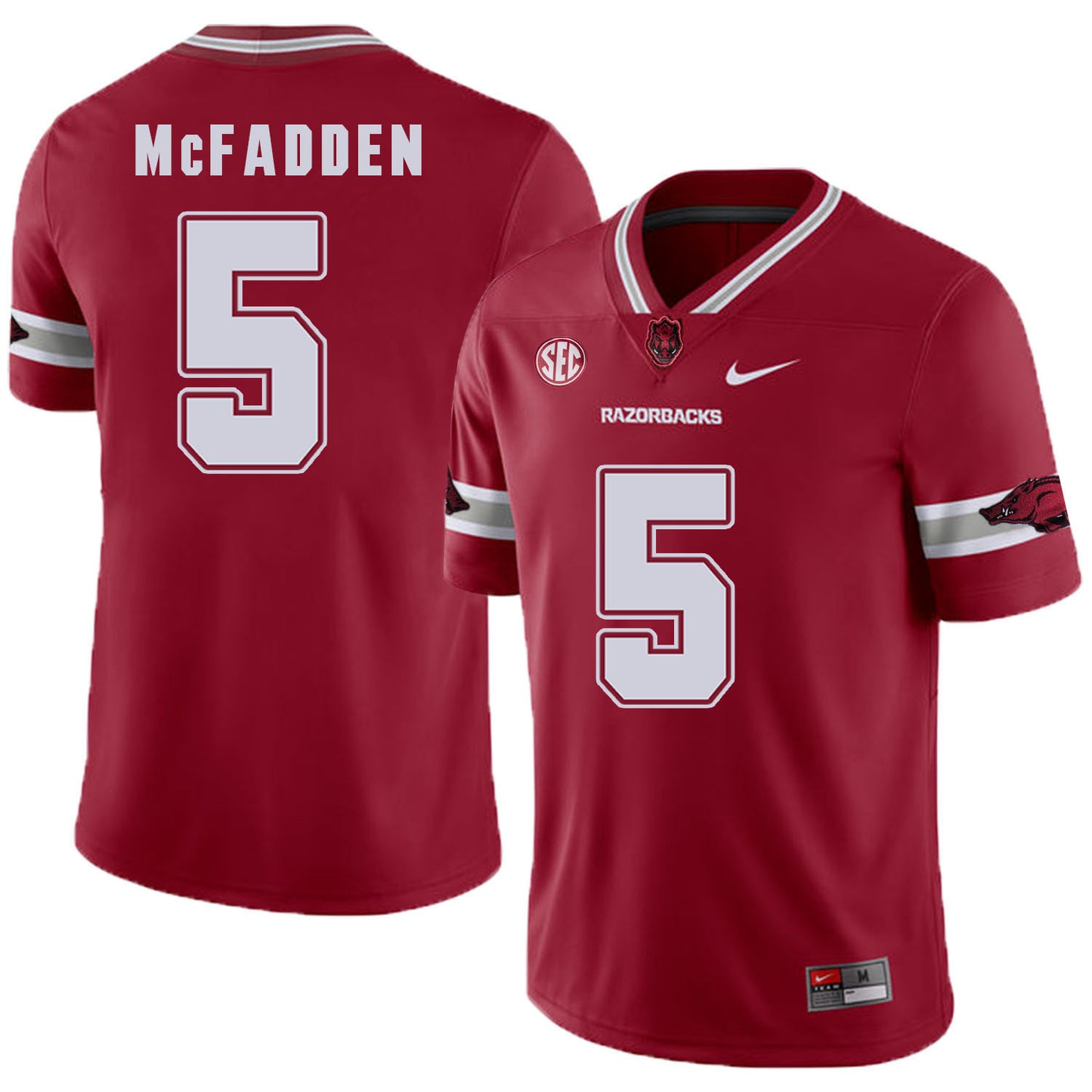 Arkansas Razorbacks McFadden 5 Red