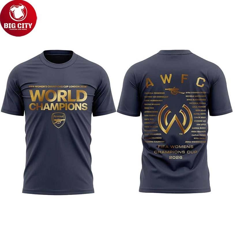 Arsenal 2026 FIFA Womens Champions Cup In London Two Sided Shirt