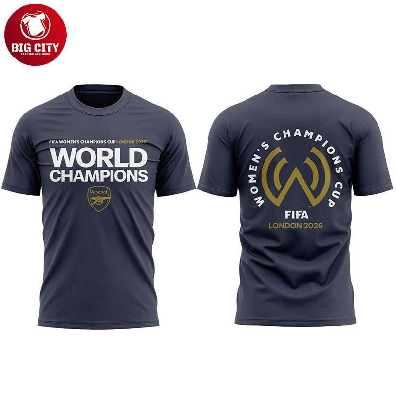 Arsenal FIFA Womens Champions Cup 2026 Winners Two Sided Shirt