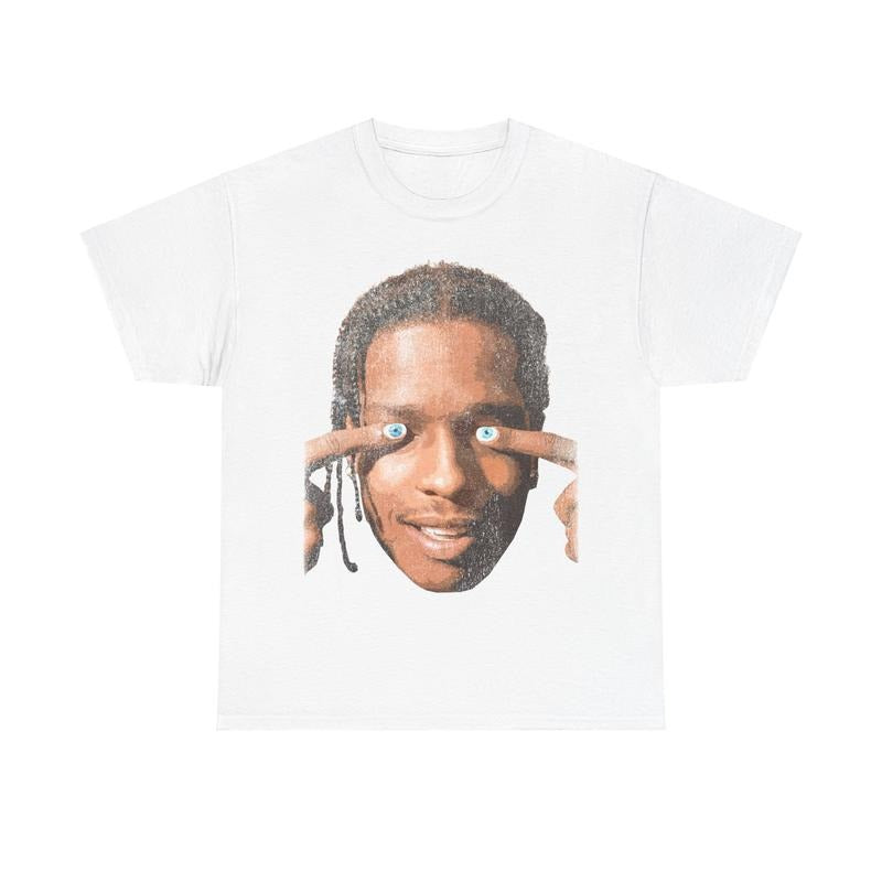 Asap Rocky Nails Eyes T-Shirt Unisex Trippy Hip-Hop Style Graphic Bootleg