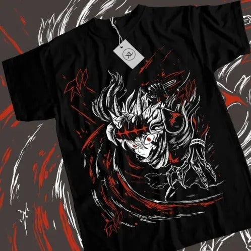 Asta Yuno T-shirt Black Clover Top Anime Manga Girl Gifts Black Shirt All Size Hoodie, Sweatshirt | InkThreadWorks.com