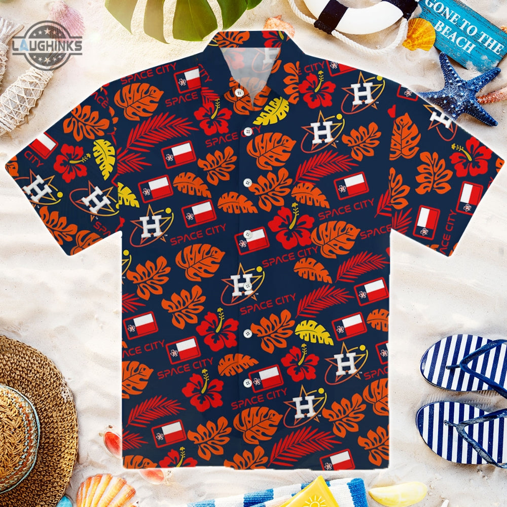 Astros Hawaiian Shirt 2023 And Shorts Houston Astros Hawaiian Shirt Mens Houston Astros Shirt Astros Button Up Shirt Gift for Fan