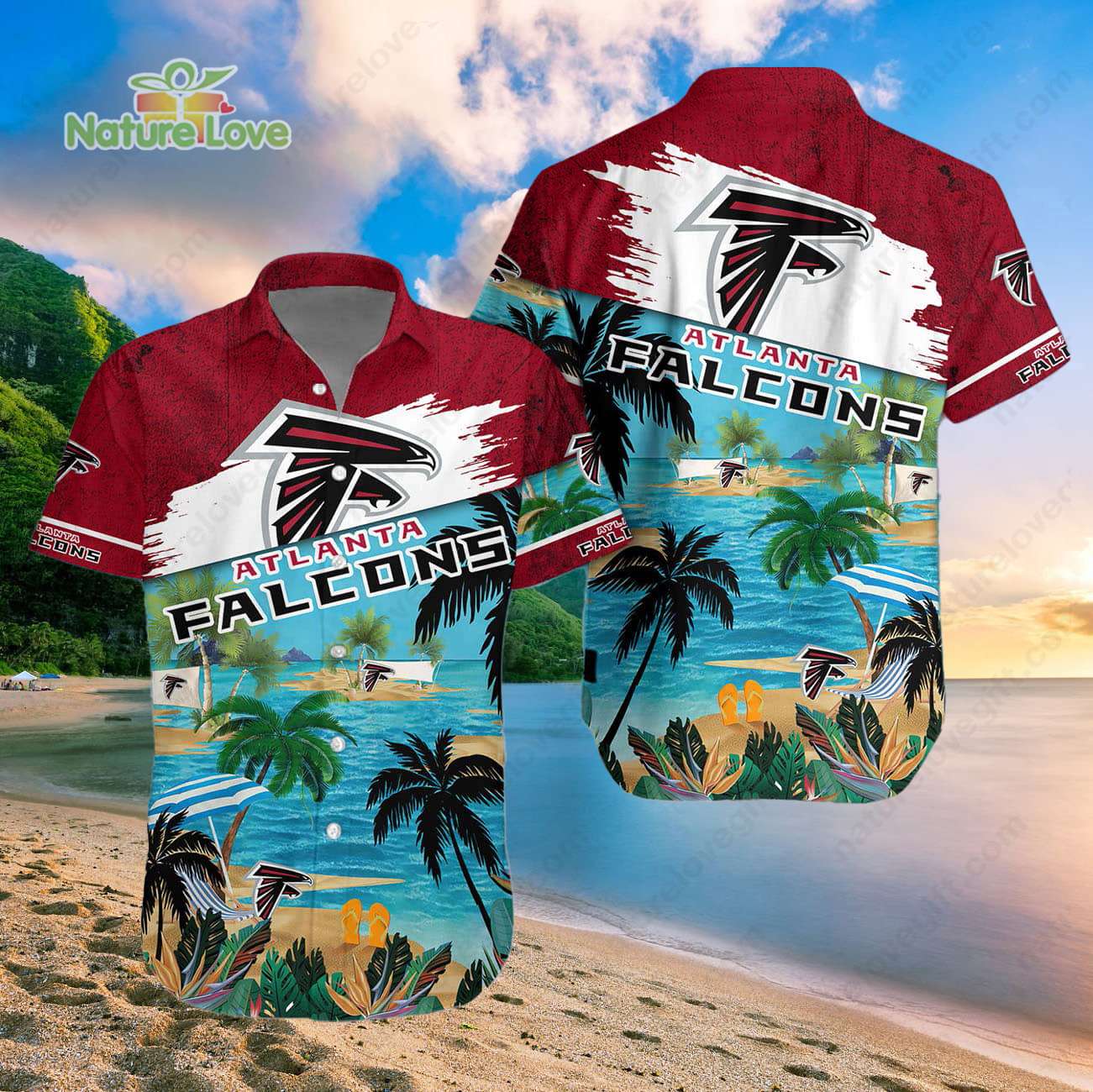 Atlanta Falcons Summer Beach Hawaiian Shirt Atlanta Falcons Aloha Shirt
