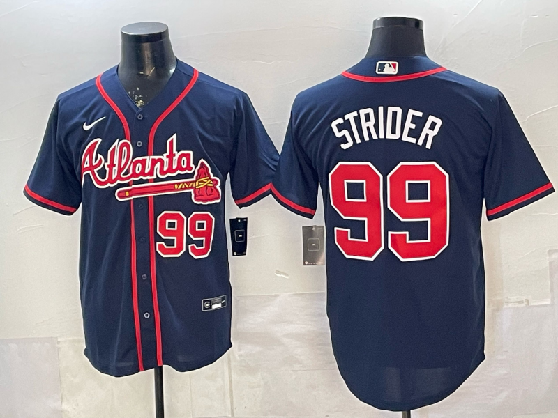 Atlanta Braves #99 Spencer Strider Warriors Special Edition Style 1