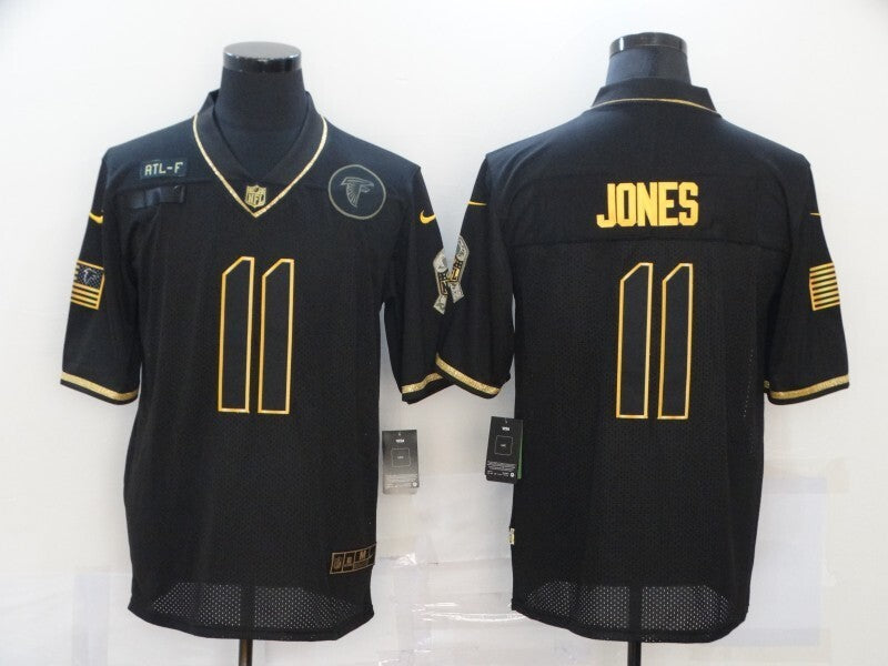 Atlanta Falcons #11 Julio Jones 20 Salute Retro Gold 710