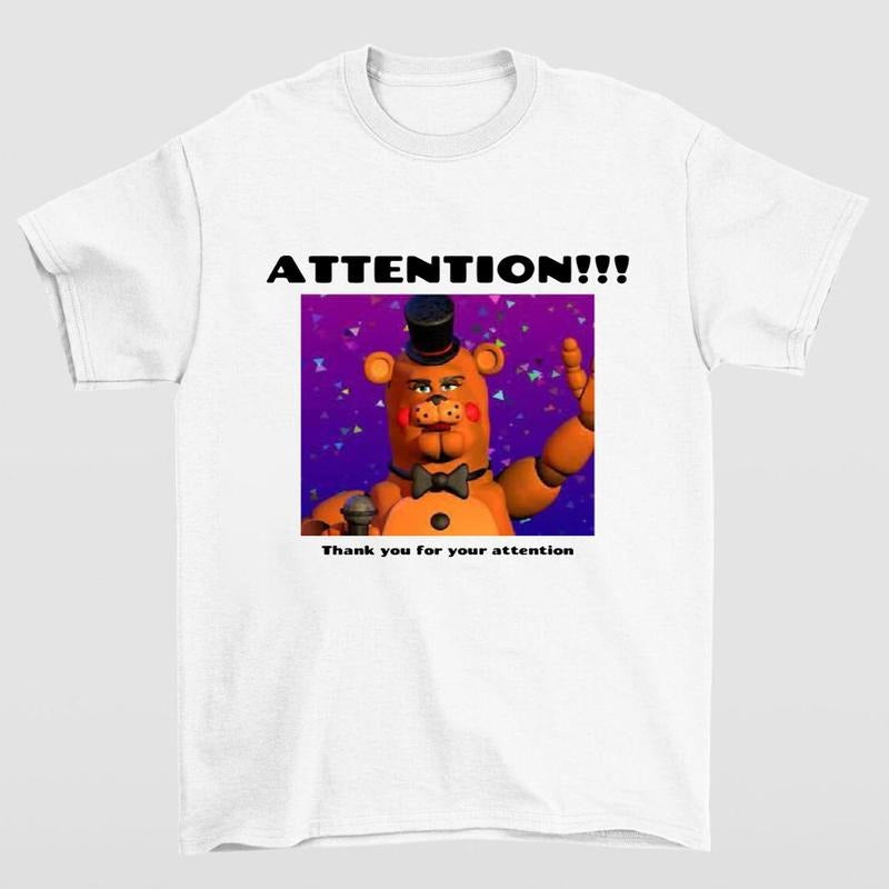 Attention Thank You for Your Attention FNAF Bold Graphics and Playful Everyday Style