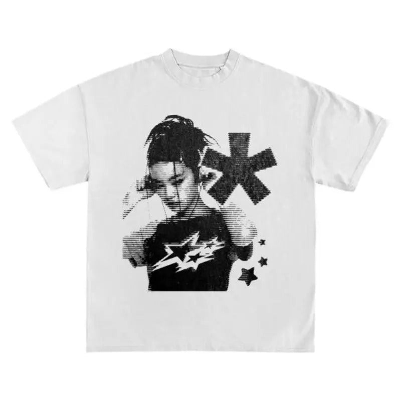 Attitude - Y2k Graphic Tees - Attitude Y2k Graphic Tee, Attitude Shirt, Y2k Shirt, Gift For Men & Women, Womenswear Tops Streetwear Tshirt Round Neck