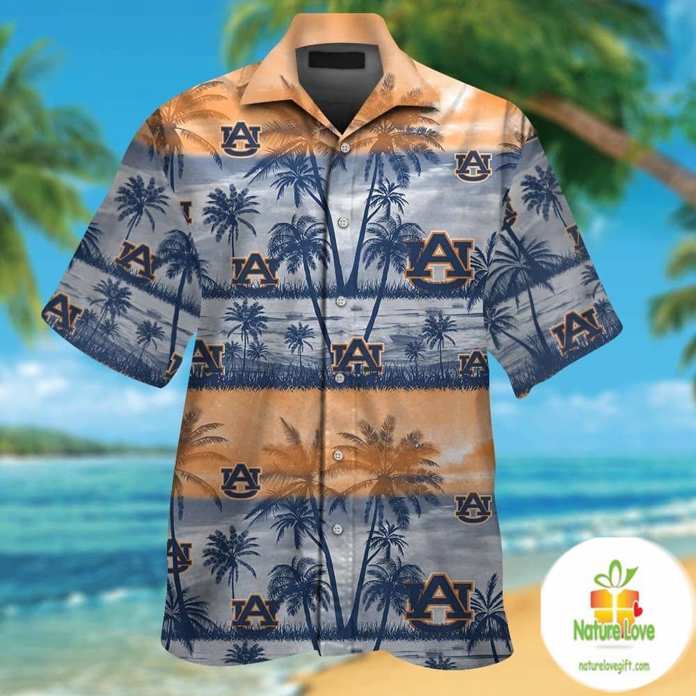 Auburn Tigers Hawaiian Shirt Aloha Button Up Short Sleeve Shirts