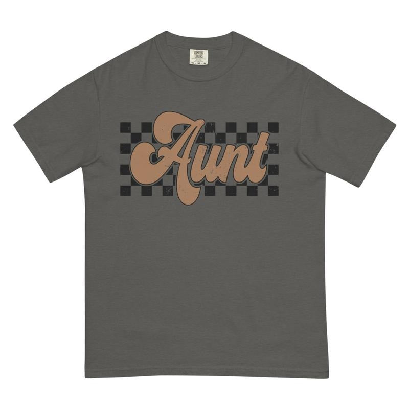 Aunt t-shirt, Retro t-shirt, Comfort Colors, Cotton, Crewneck Fashion Fit Sleeve Comfortable Cute Casual Fabric Hoodie,...