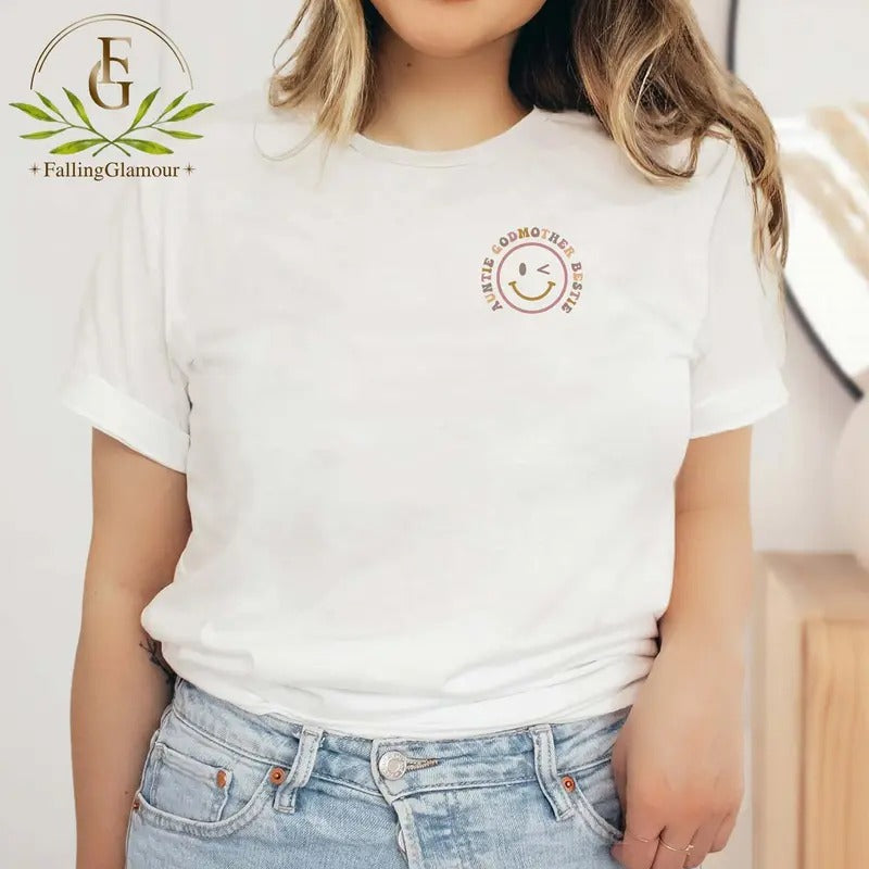 Auntie Godmother Bestie Sweatshirt Auntie Shirt Godmama Sweater Funny Godparent Sweater Aunt Gift Godmother Gifts Aunt God Mother Gift TK43GN