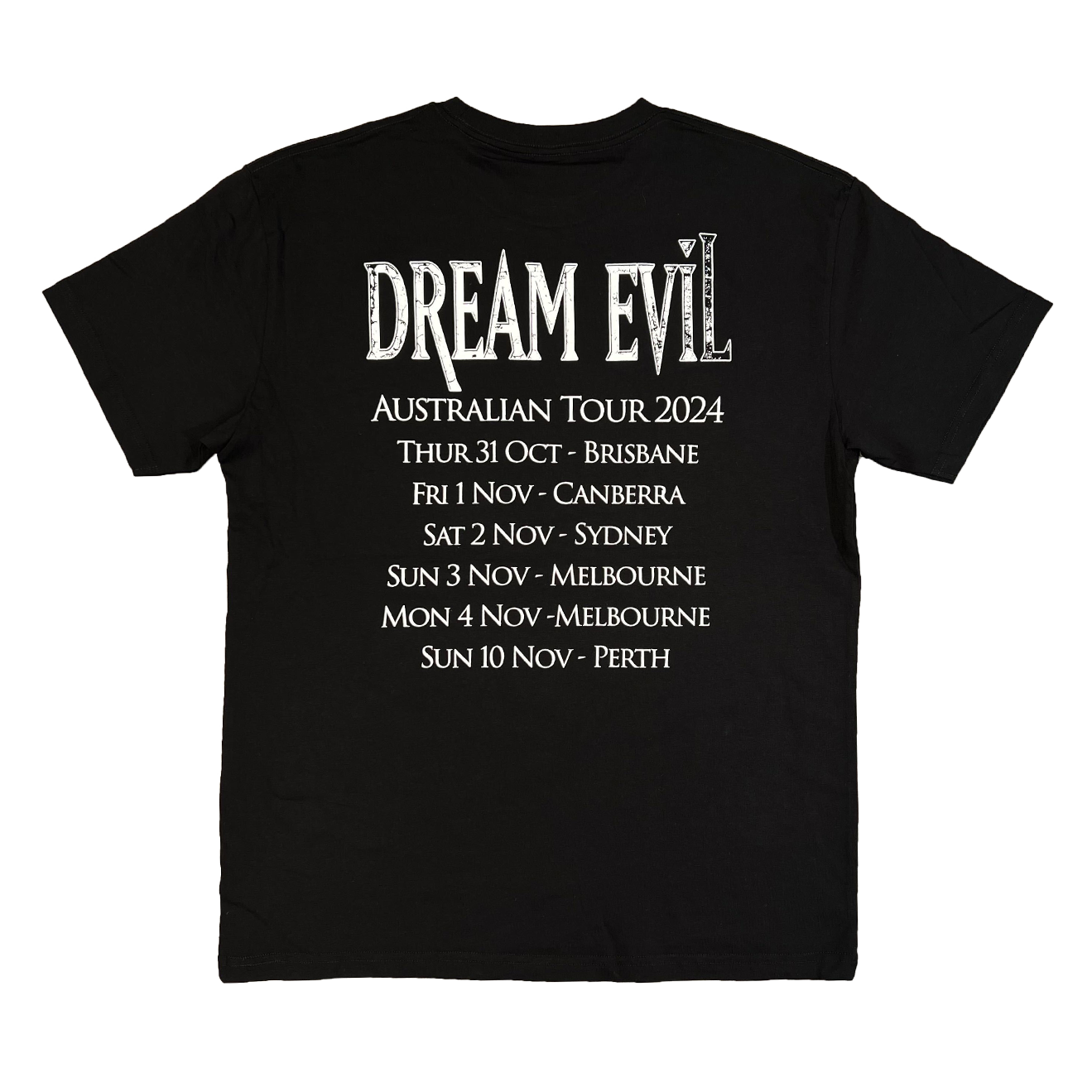 Dream Evil "Aus 2024 Tour" T-Shirt