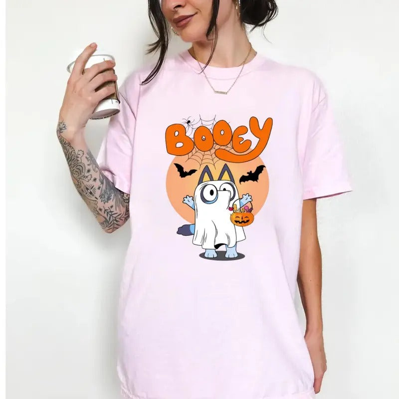 B00ey Halloween Sweatshirt, Spooky Cartoon Shirt, Halloween Family Match Shirts, Halloween Horror T Shirts, Funny Halloween Shirt, Unisex Short Sleeve Tee Shirt, Casual Clothing