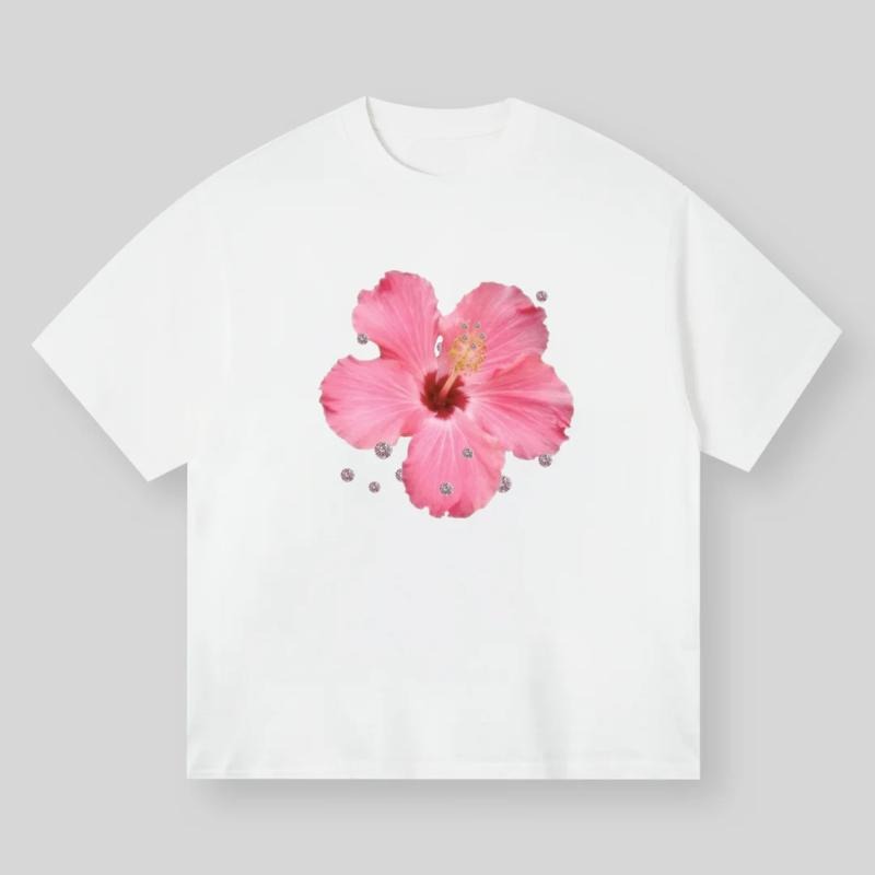 BOUNCE BACK Pink Diamond Azalea, Vintage Graphic Tee, Y2k Clothing, Unisex Cotton Crewneck T-Shirt - Medium, Short Sleeve, Casual Streetwear Printed Tee