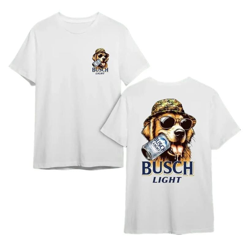 BUSCH LIGHT Golden Retriever Hunting Dog Shirt, Funny Golden Chill with Busch Light Beer Tee, Unisex Cotton Fit, Gift for...