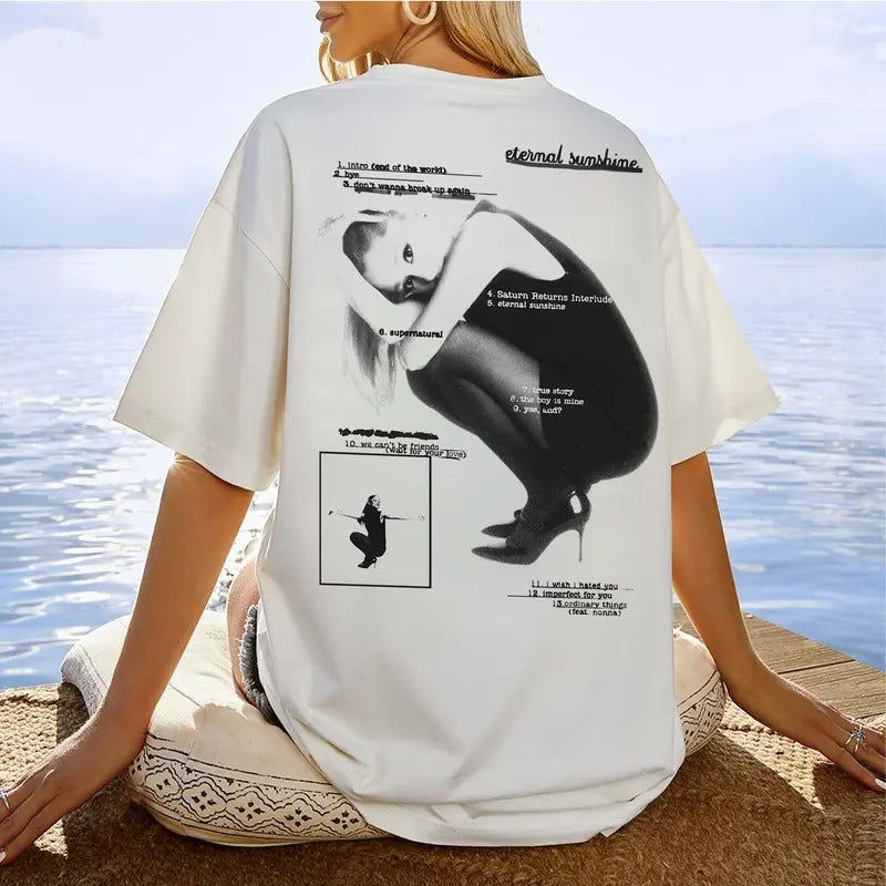 Back Side Eternal Sunshine Shirt Ariana Album 2024 Sweatshirt A.G Graphic Hoodie Yes And T-shirt Ariana Merch Gift For Fans