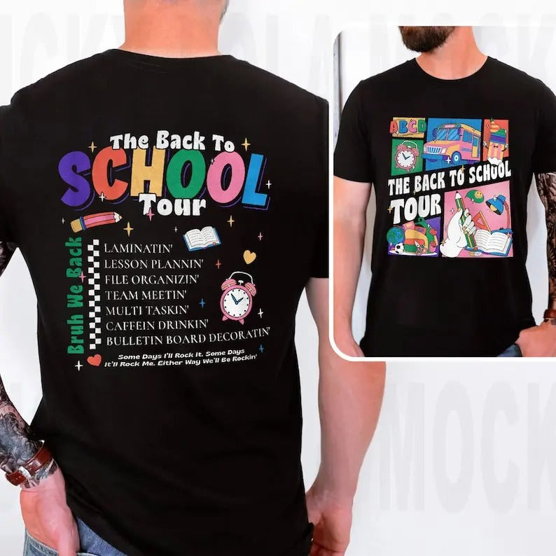 Back To School Tee The Back To School Tour Shirt, Abcd Teacher Tour Shirt, First Day Of School Tee, Teacher Gift, Teacher T Shirt