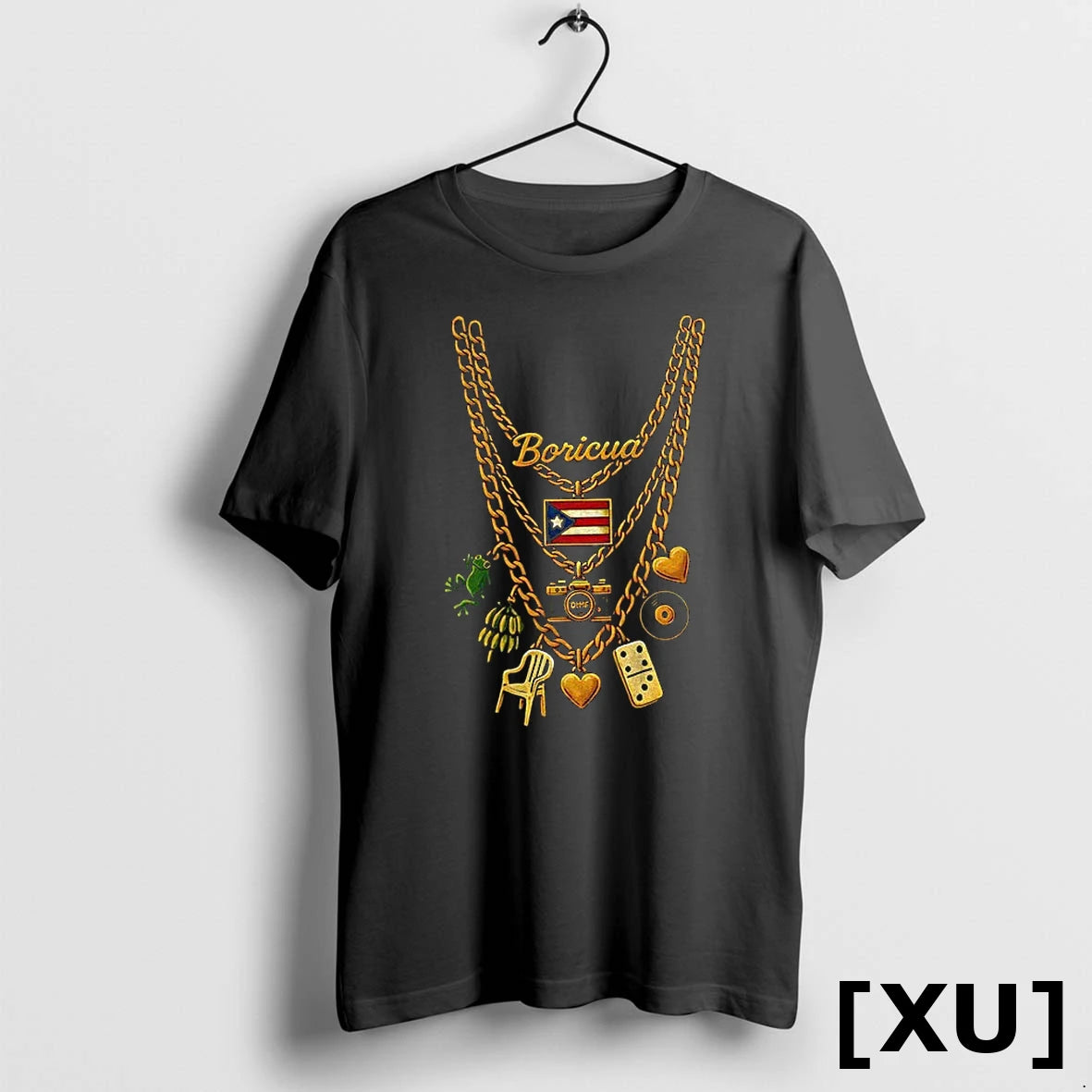 Bad Bunny Boricua Puerto Rico Flag Chain 2025 Tshirts Sweater