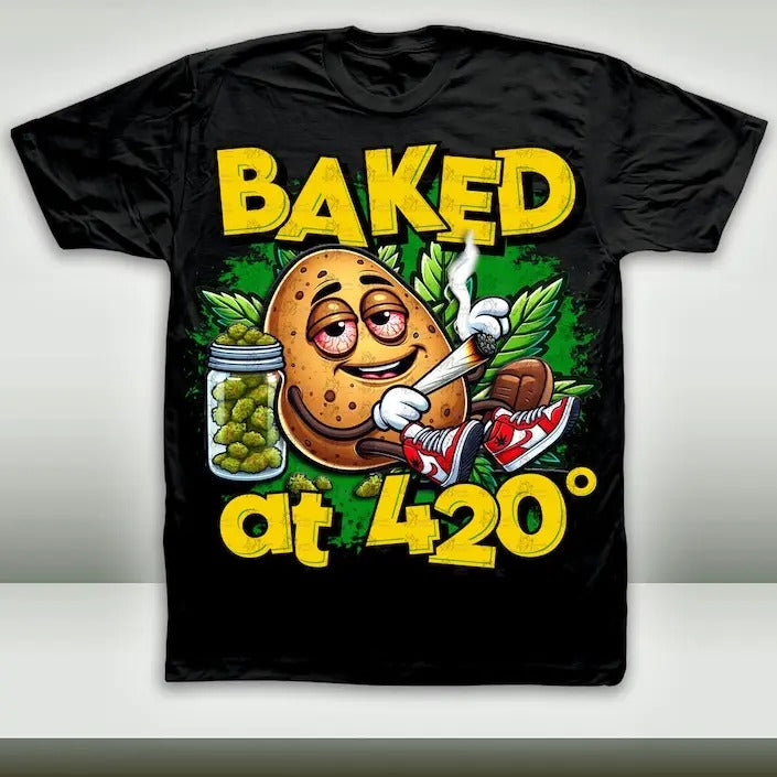 Baked 420 Graphic T-Shirt, Baked at 420 T-Shirt, Gifts