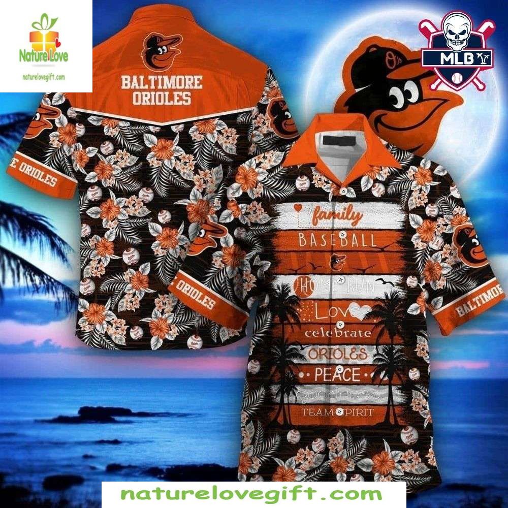 Baltimore Orioles Hawaiian Shirt Family Baseball Night Stylish MLB Apparel