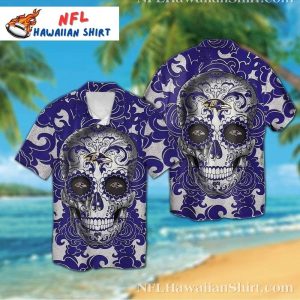 Baltimore Ravens Mystique Skulls - Enigmatic Hawaiian Shirt