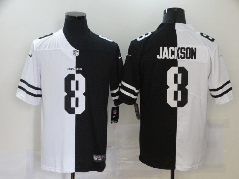 Baltimore Ravens #8 Lamar Jackson Split V2 218
