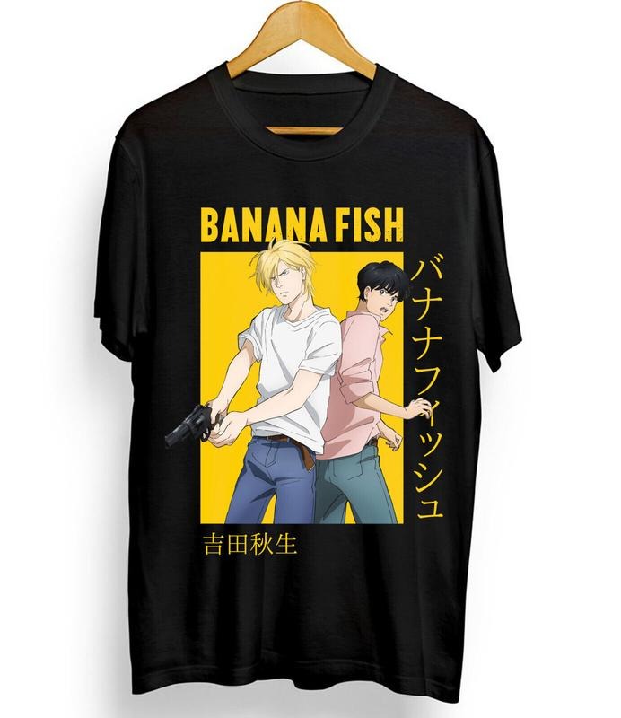 Banana Fish Ash Lynx Eiji Okumura Card Anime New Unisex T-Shirt S-4XL Hoodie, Sweatshirt | InkThreadWorks.com