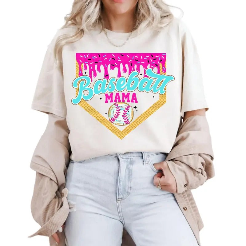 Baseball Bat Drip T-Shirt_Classic Retro Graphic Unisex Tee Gift For Men and Women