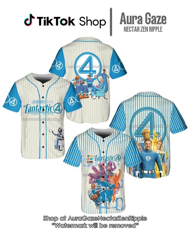 Baseball Jersey The Fantastic 4 Unisex For Fans, Fantastic Four Jersey, Baseball Jersey Shirt, Merch for Fans, Movie Merch