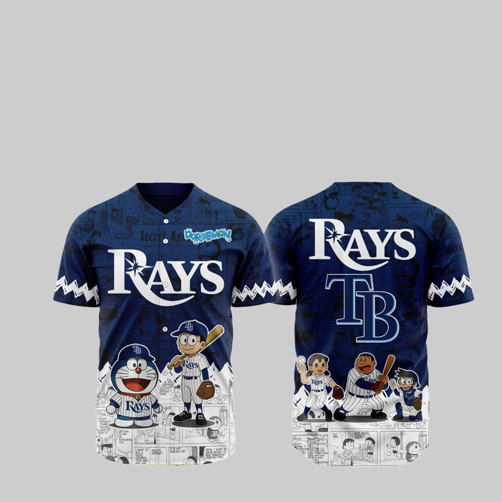 Bay Rays Doraemon Jersey 2025 - Grishko.com
