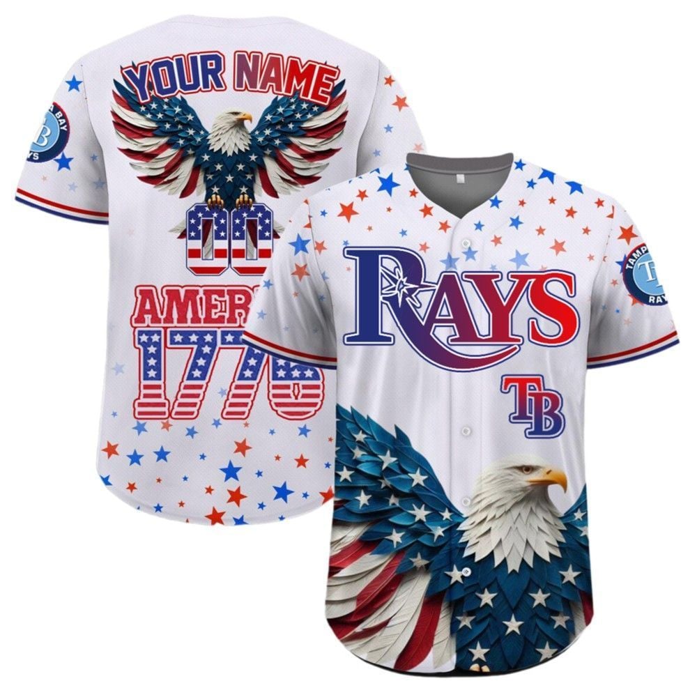 Bay Rays Independence Day Baseball Jersey 2025 - Grishko.com