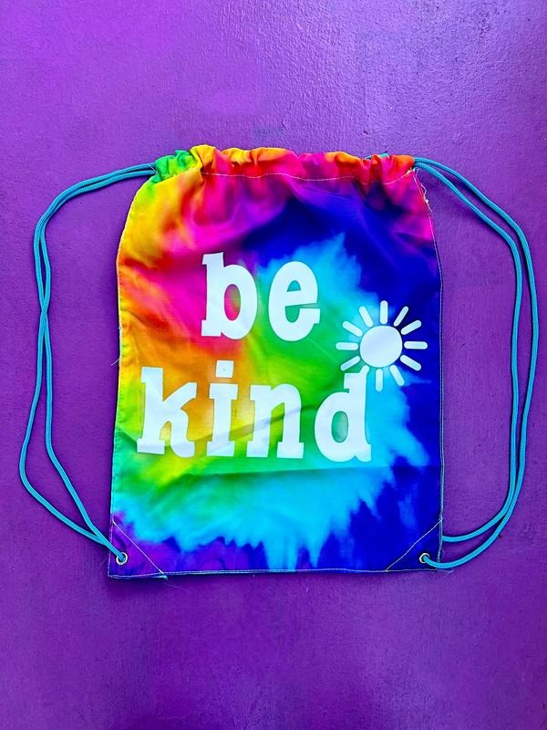 Be Kind Rainbow Cinch Backpack T-Shirts, Hoodie, Sweatshirt | InkThreadWorks.com