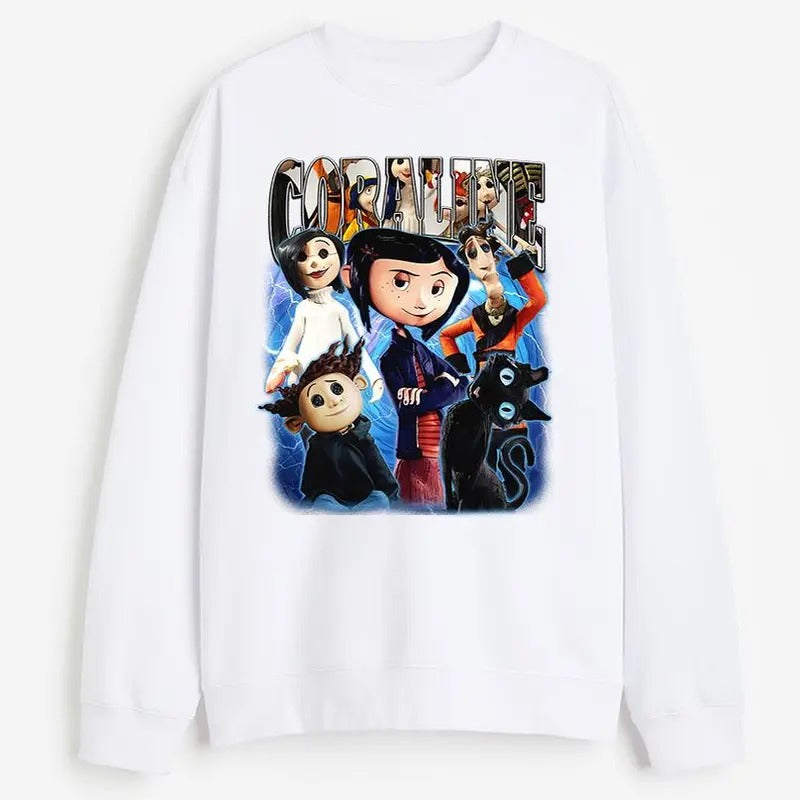 Be Wise Be Brave Be Tricky T-Shirt, Coraline Movie Sweatshirt, Halloween Hoodie, Horror Movie Shirt, Coraline Fan