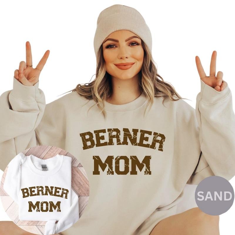 Berner Mom Sweatshirt, Gift For Dog Mom, Bernese Dog Mom Gift T-Shirts, Hoodie | InkThreadWorks.com