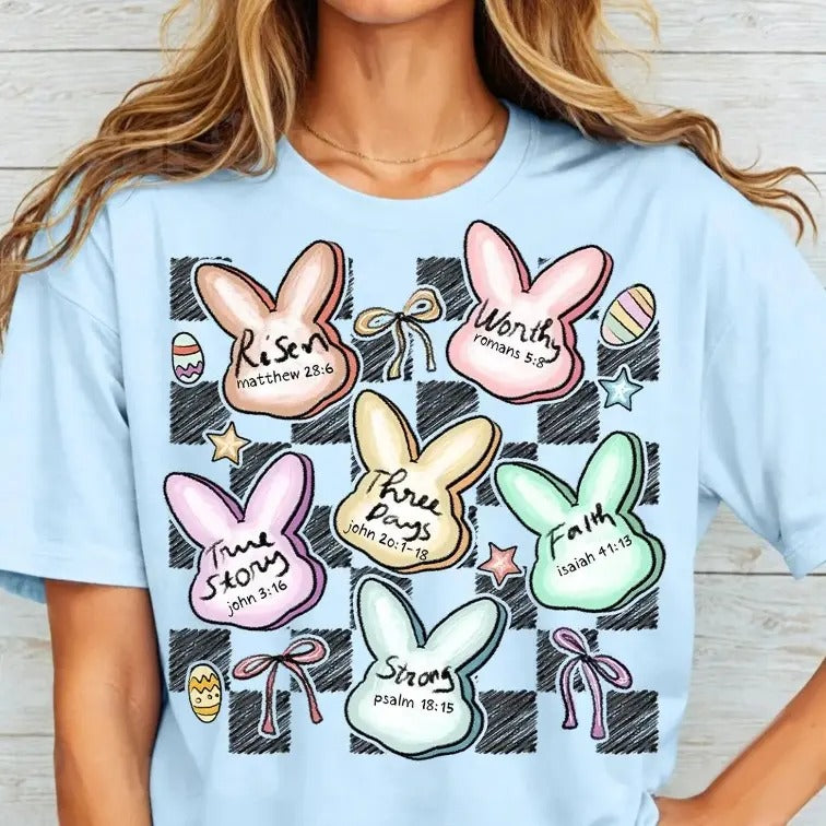 Bible Verse Bunnies DTF Transfers - THIS IS NOT A SHIRT Hoodie, Sweatshirt | InkThreadWorks.com