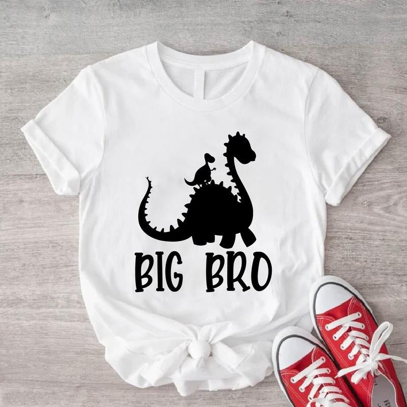 Big Brother Shirt, Big Bro Saurus T-Shirt, Sibling Gift Tee, Big Brother Announcement Shirt, Dinosaur Lover Gift Shirt,...