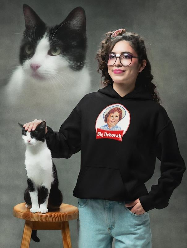Big Deborah Unisex Pullover Hoodie Cotton Fabric T-Shirts, Sweatshirt | InkThreadWorks.com
