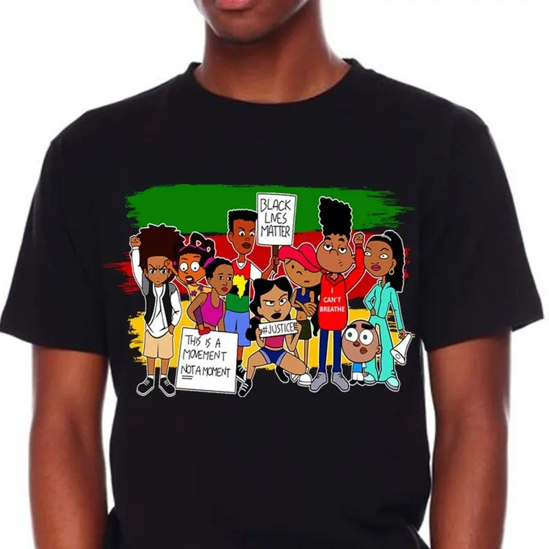 Black Lives Matter T-shirt Cartoon Characters, Black History, Digital Designs For Shirts