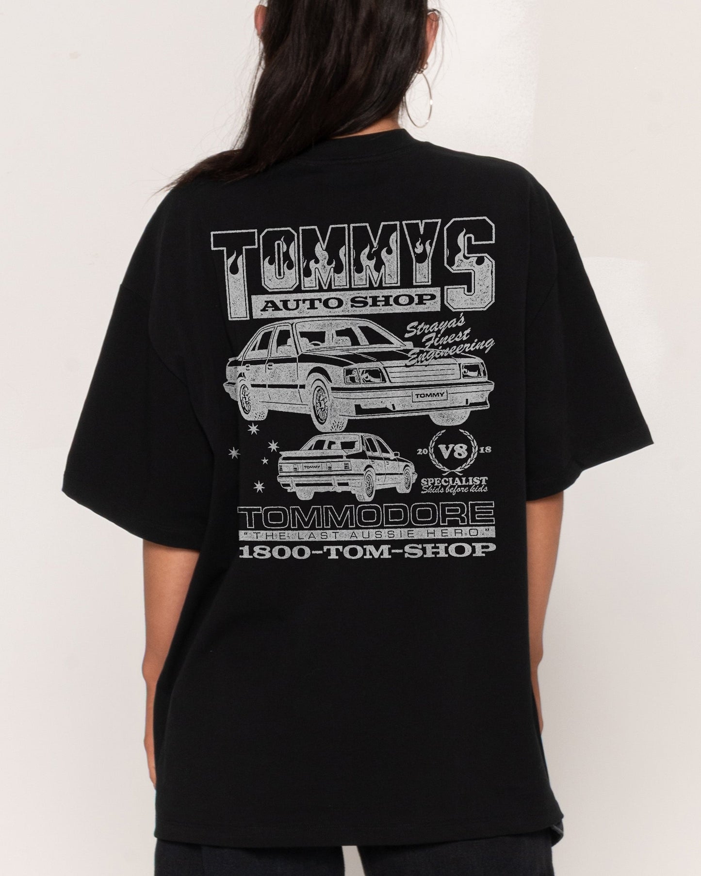 Tommy's Auto Shop Oversized Tee
